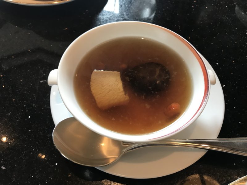ウェスティンホテル東京、龍天文のスープ