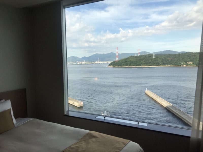 グランドプリンスホテル広島の客室、眺望